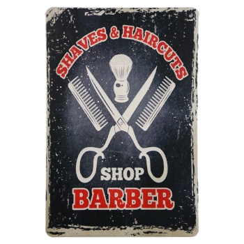 Shaves & Haircuts Metalen borden