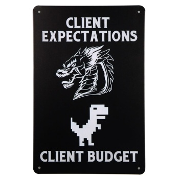 Client Expectations Metalen borden