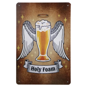 Holy foam Metalen borden