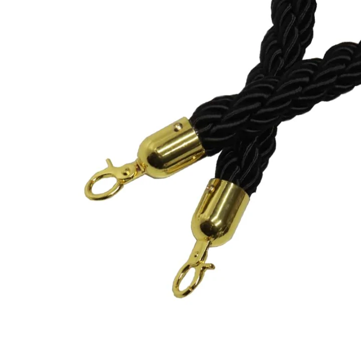 Koord Touw Zwart Goud Vip/Afzetpaal Koord rope zwart Goud