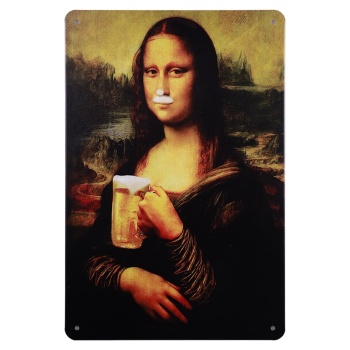 Mona Lisa Metalen borden