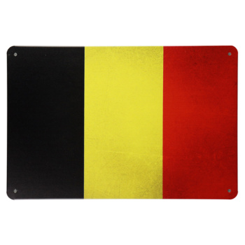 Belgische vlag Metalen borden