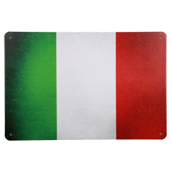 Italiaanse vlag Metalen borden