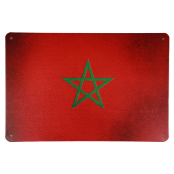 Marokkaanse vlag Metalen borden