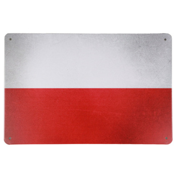 Poolse vlag Metalen borden