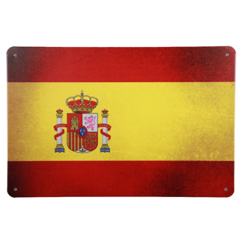 Spaanse vlag Metalen borden