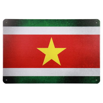Surinaamse vlag Metalen borden