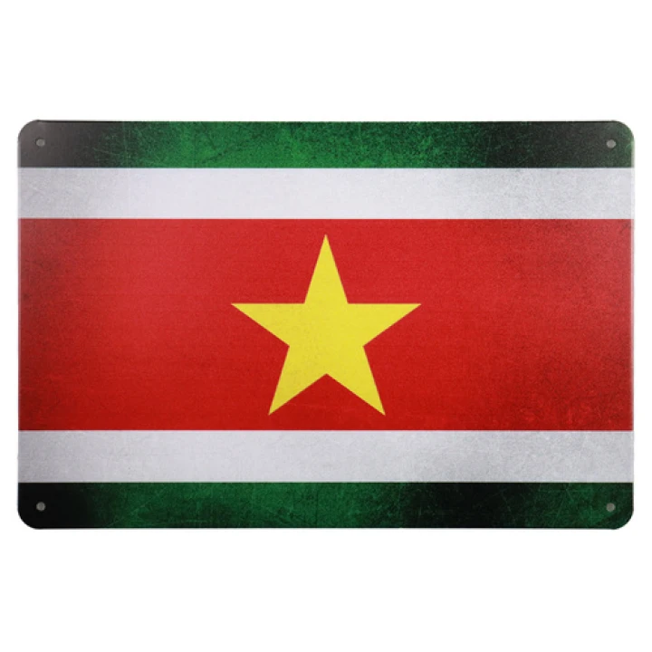 Vlag-Suriname Surinaamse vlag Metalen borden