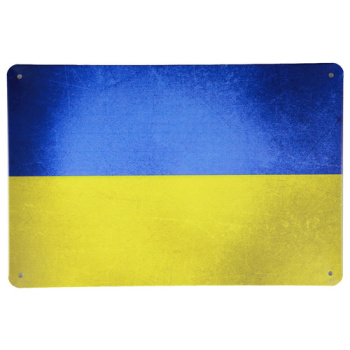 Oekraïense vlag Metalen borden