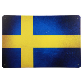 Zweedse vlag Metalen borden