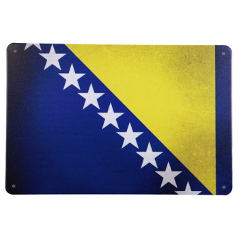 Bosnische vlag Metalen borden