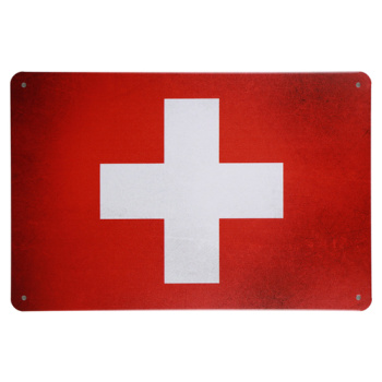 Zwitserlands vlag Metalen borden