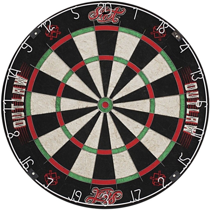 Shot outlaw dartbord gemaakt om te darten.