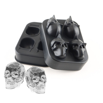 IJsblokjes tray Skull zwart