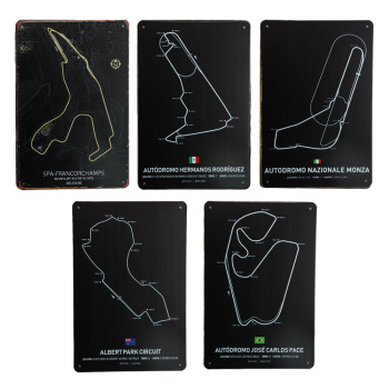 Formule 1 wandborden 5 pack