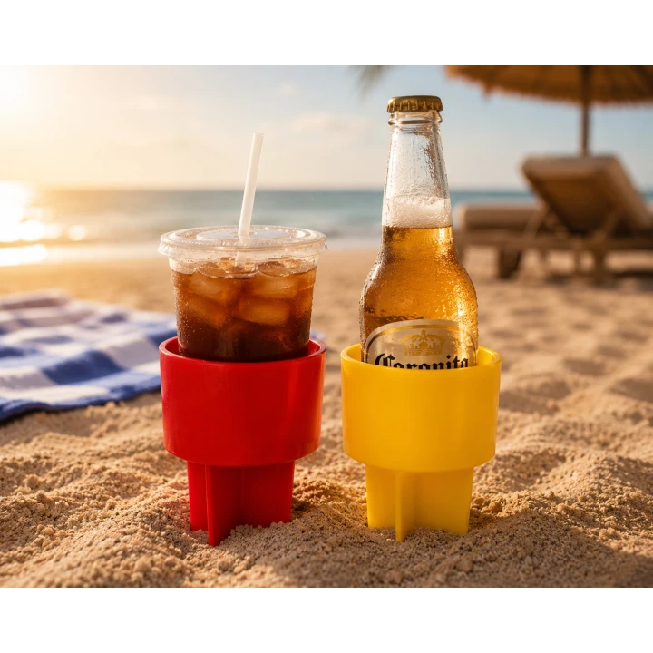 sfeer 3 Beker + Telefoon Houder set voor strand en park