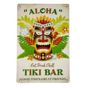 Tiki Bar Metalen Borden