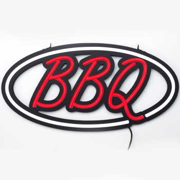 Neon bord bbq