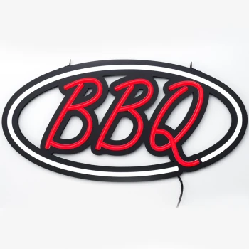 Neon bord bbq