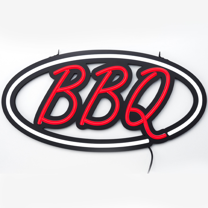 Neon bord bbq