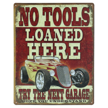 No tools metalen bord 30 x 40cm