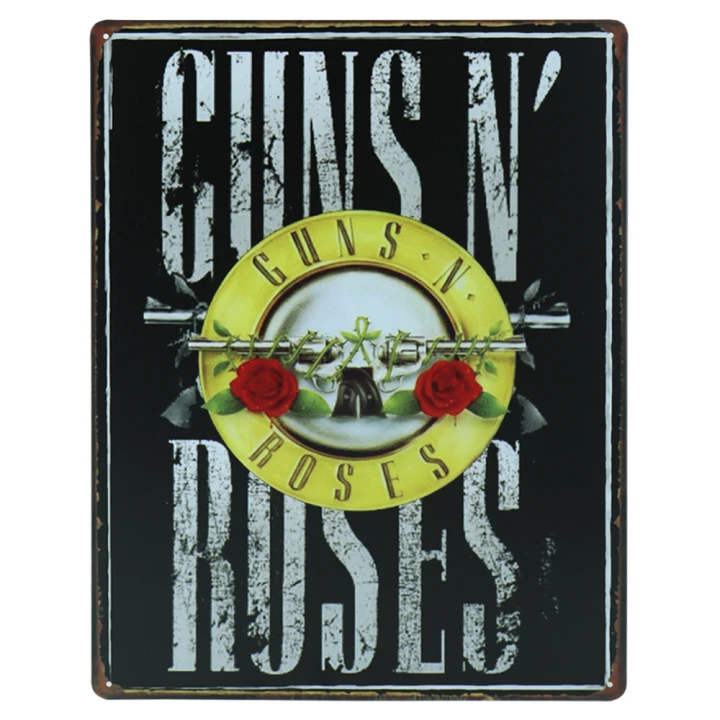 Guns-roses-metalen-borden-30-40-1 Guns`n Roses metalen bord 30 x 40cm