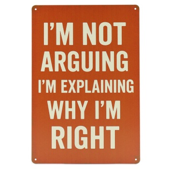 I'm not arguing metalen borden