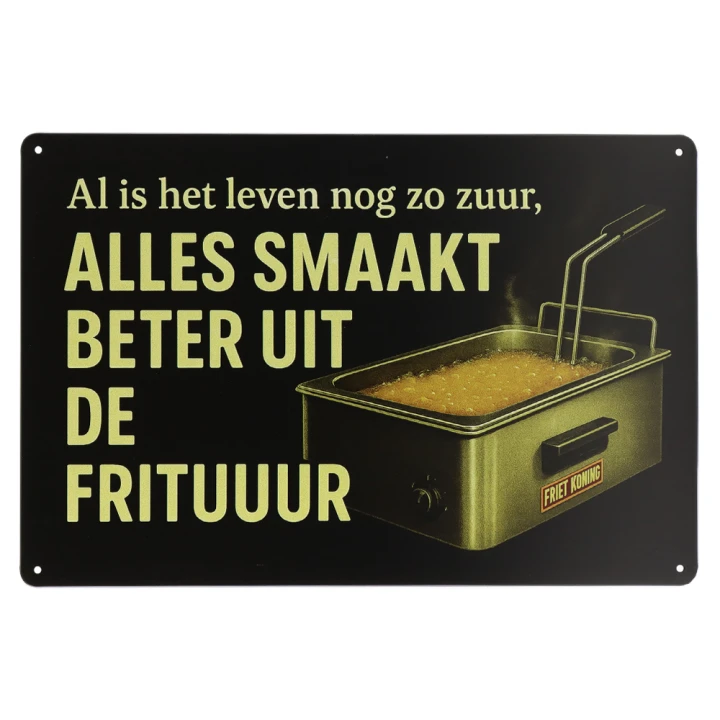 Frituuur Metalen borden
