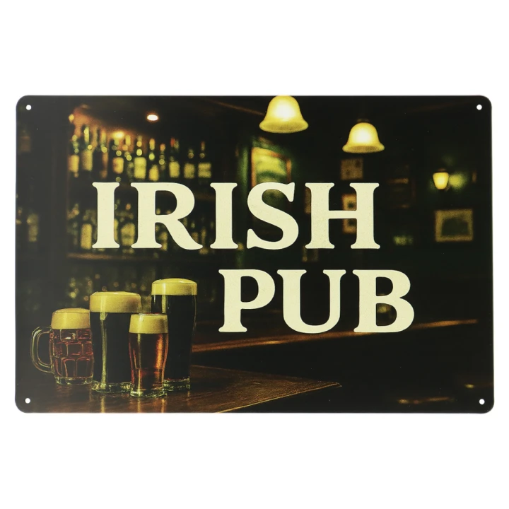 30128 Irish-Pub Irish pub Metalen borden
