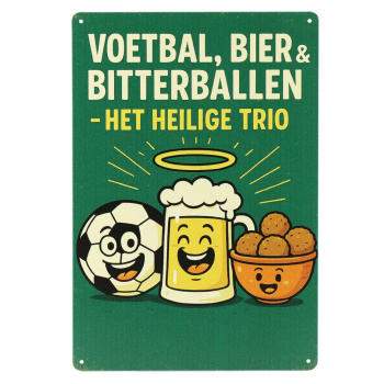 Het Heilige Trio Metalen bord