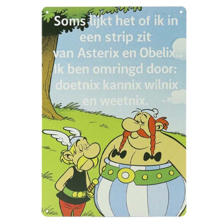 astrix-en-oblix Asterix en Obelix Metalen borden