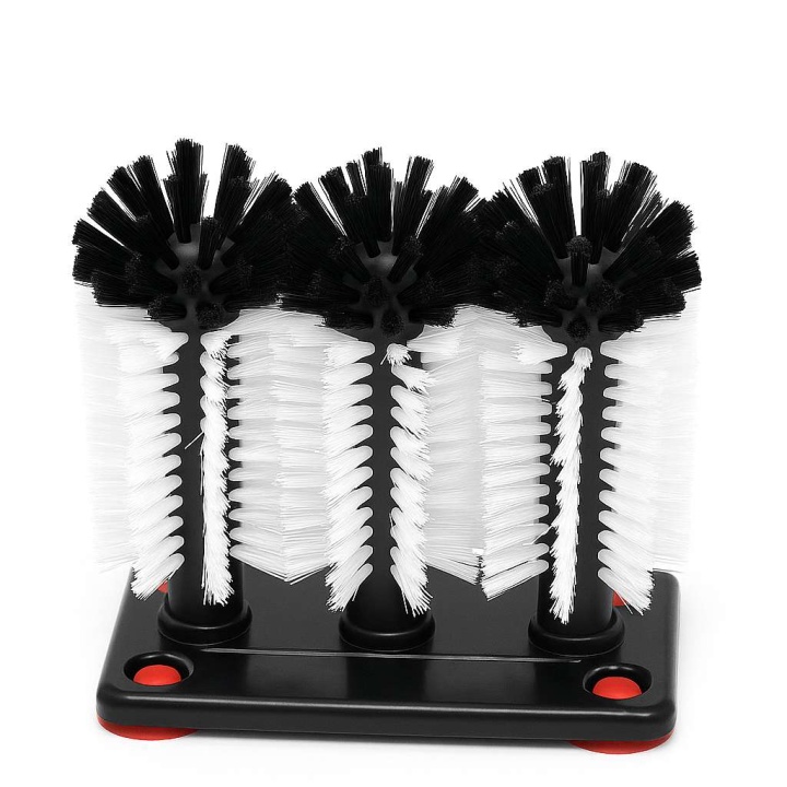 3 delige spoelborstel voor glazen