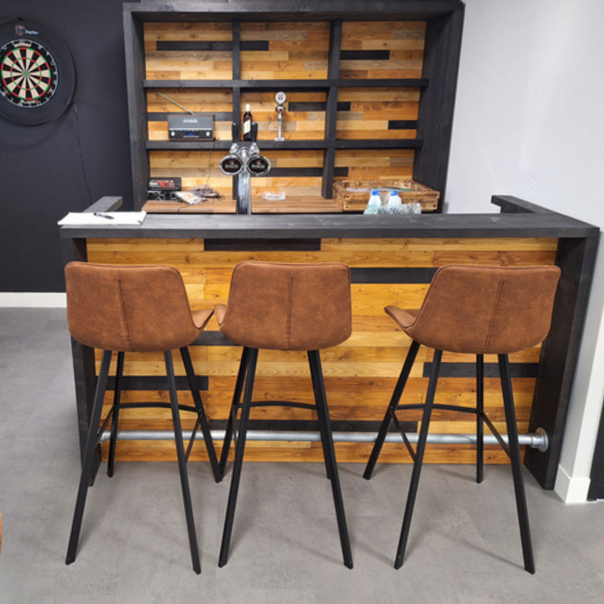 compact man cave home ba