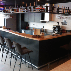 compact man cave home bar