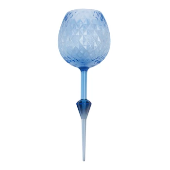 Strand wijnglas blauw