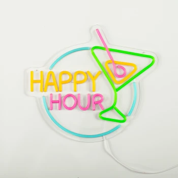 Neonbord Happy Hour