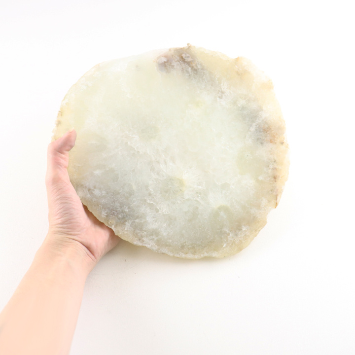 witte agaatschijf groot