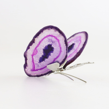 unieke paarse agaat vlinder