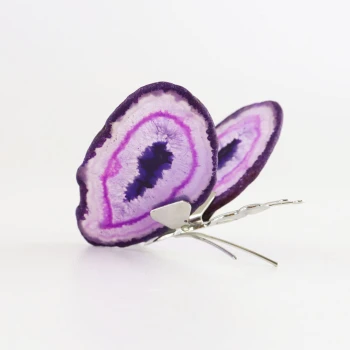 unieke paarse agaat vlinder