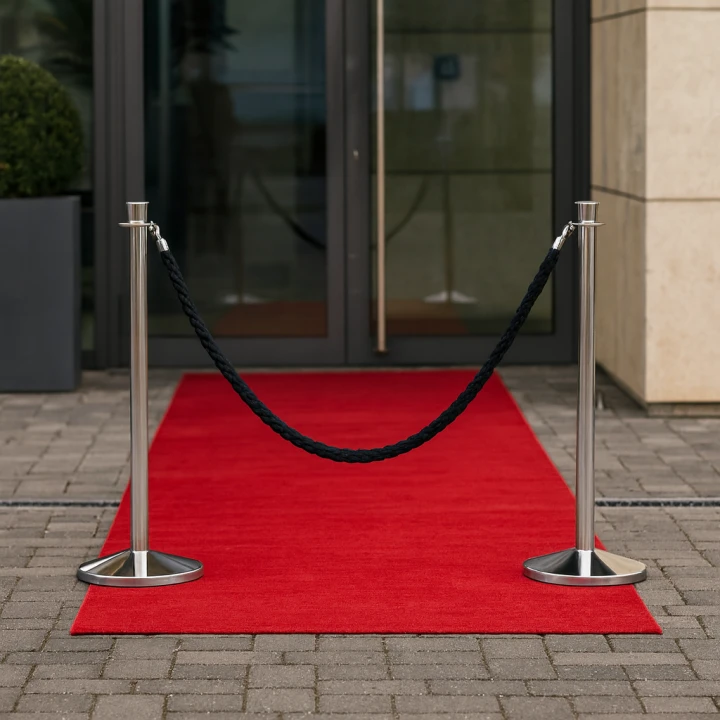 sfeer zilver zwart vip afzetpaal
