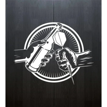 Bulls beer and darts classic cabinet