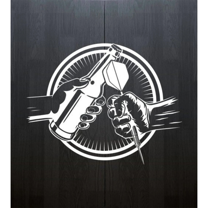 Bulls beer and darts classic cabinet