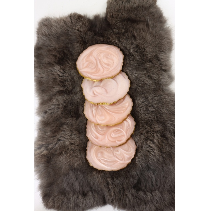 Epoxy onderzetters roze