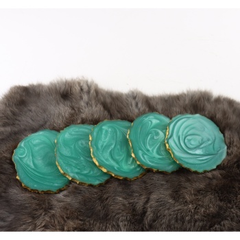 Epoxy onderzetters groen