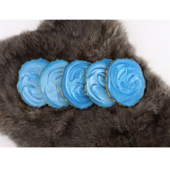 Epoxy onderzetters blauw