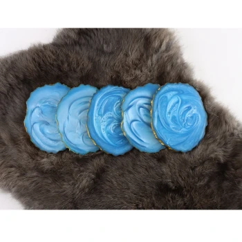 Epoxy onderzetters blauw