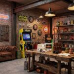 mancave garage decoratie