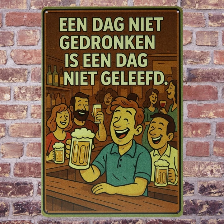 30147 Een dag niet gedronken met achtergrond