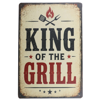 King of the grill Metalen borden