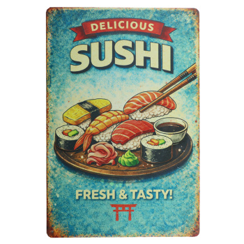 Delicious Sushi Metalen Borden